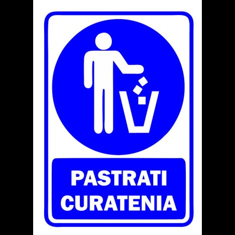 Semn pentru loc pastrati curatenia