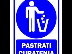 Semn pentru loc pastrati curatenia